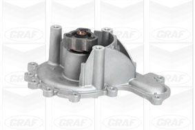 PA996 GRAF Water pumps FIAT with seal, without lid, Mechanical, Metal, for v-ribbed belt use