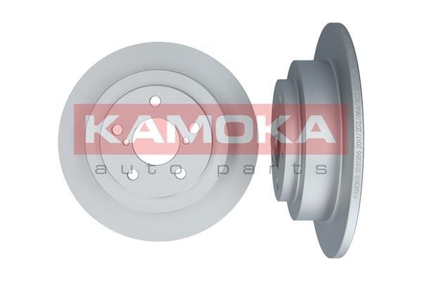 KAMOKA 1031356 Brake disc Rear Axle, 266x10mm, 5x100, solid, Coated
