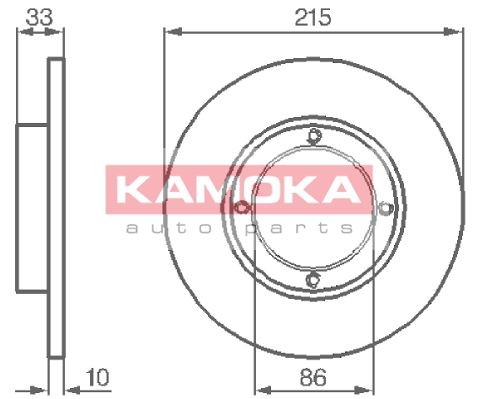 KAMOKA 1032196 Brake disc 5531160B11