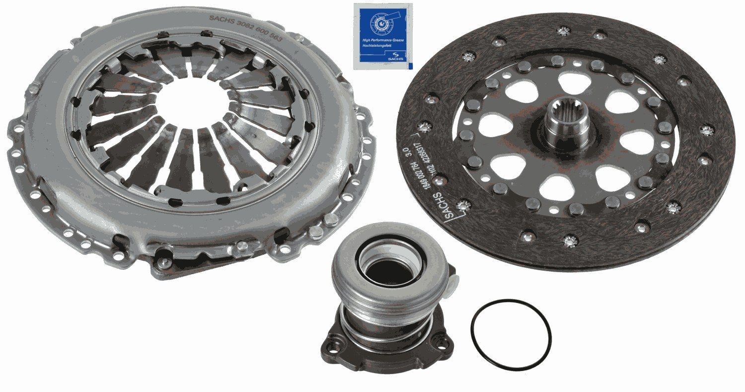 SACHS Kit plus CSC with pressure plate screws, 220mm Ø: 220mm Clutch replacement kit 3000 990 132 buy