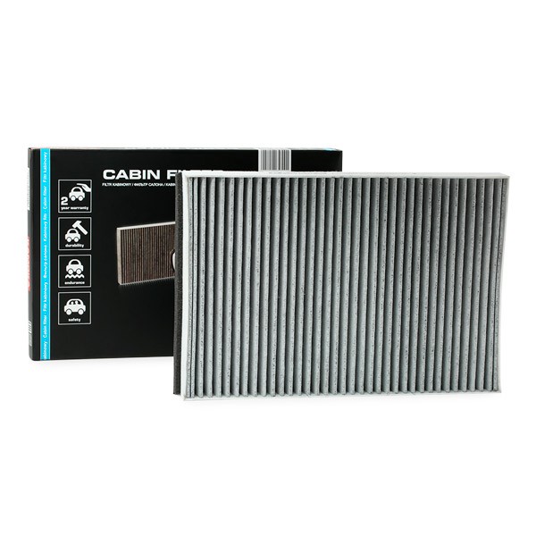 KAMOKA F505001 Pollen filter Fresh Air Filter, Activated Carbon Filter, 302 mm x 199 mm x 31 mm
