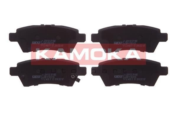 24240 KAMOKA Rear Axle, incl. wear warning contact Height: 41mm, Width: 110mm, Thickness: 15mm Brake pads JQ101120 buy