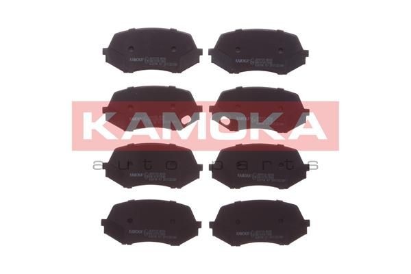 KAMOKA Front Axle, not prepared for wear indicator Height: 56mm, Width: 123mm, Thickness: 17mm Brake pads JQ101123 buy