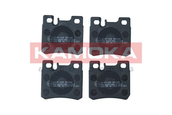 KAMOKA JQ1011288 Brake pad set Rear Axle, excl. wear warning contact, with accessories