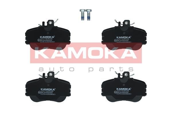 21439 KAMOKA Front Axle, excl. wear warning contact Height: 75mm, Width: 110mm, Thickness: 20mm Brake pads JQ1011708 buy