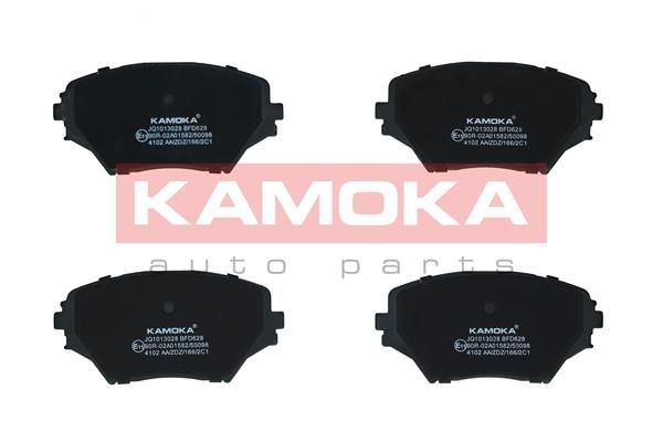 KAMOKA JQ1013028 Brake pad set Front Axle, excl. wear warning contact