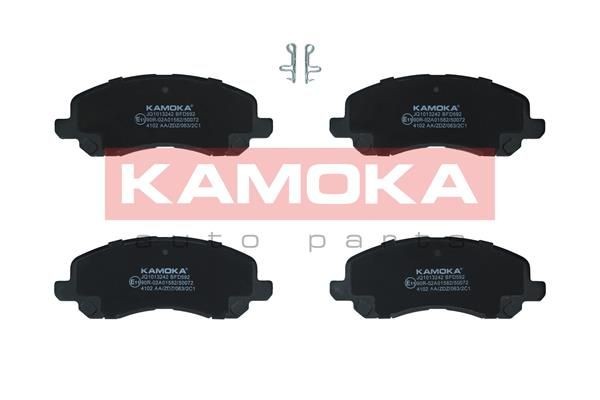 KAMOKA JQ1013242 Brake pad set Front Axle, with acoustic wear warning