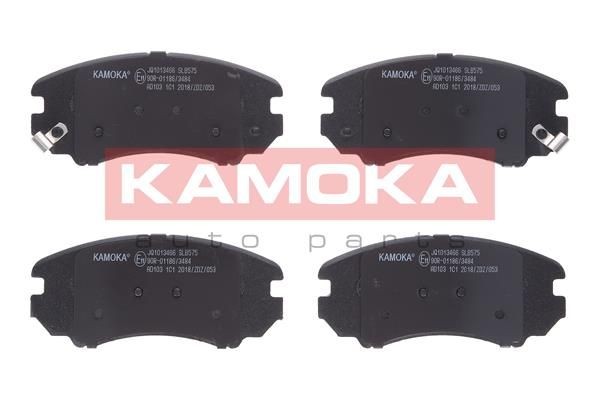 KAMOKA JQ1013466 Brake pad set Front Axle, with acoustic wear warning