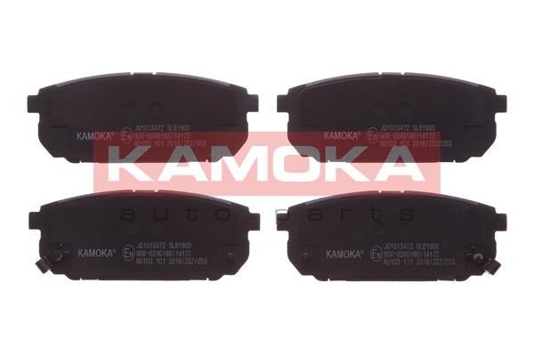 KAMOKA JQ1013472 Brake pad set Rear Axle, with acoustic wear warning