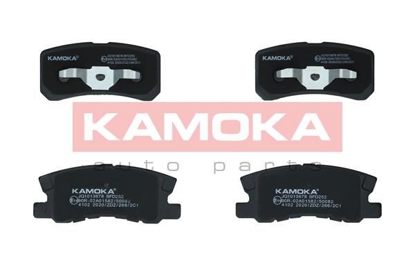 KAMOKA JQ1013678 Brake pad set Rear Axle, excl. wear warning contact