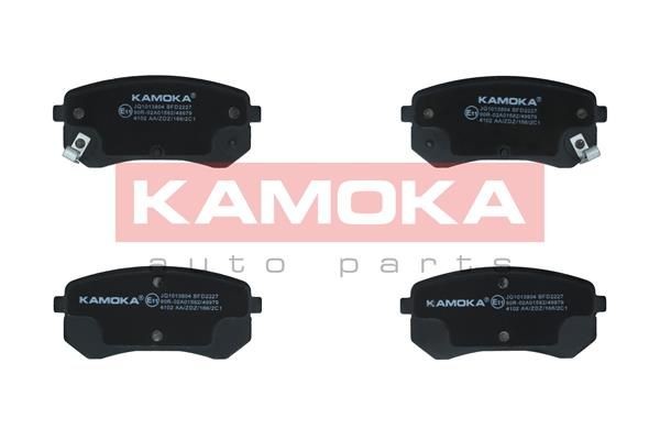 24276 KAMOKA Rear Axle, with acoustic wear warning Height: 41mm, Width: 93mm, Thickness: 14mm Brake pads JQ1013804 buy