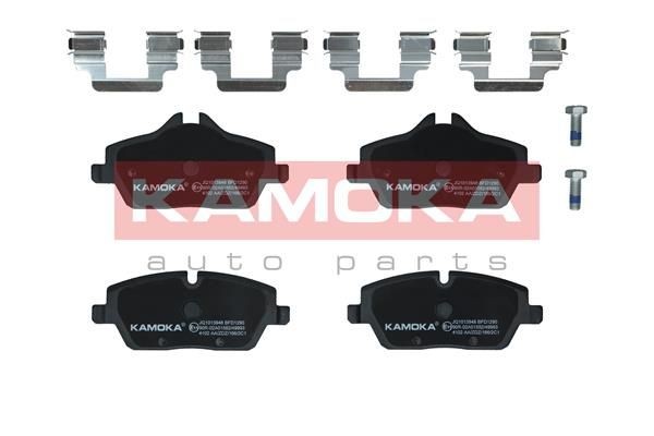 JQ1013948 KAMOKA Brake pad set BMW Front Axle, excl. wear warning contact, with accessories