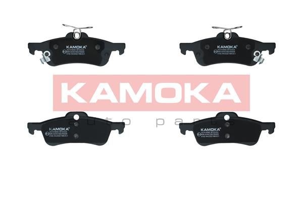 KAMOKA JQ1018082 Brake pad set Rear Axle, with acoustic wear warning