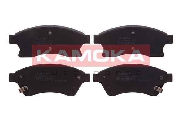 KAMOKA JQ1018524 Brake pad set Front Axle, with acoustic wear warning