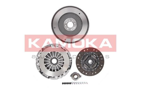 KC040 KAMOKA Clutch set VOLVO for engines with dual-mass flywheel, with clutch pressure plate, with flywheel, with clutch release bearing, with clutch disc, with screw set