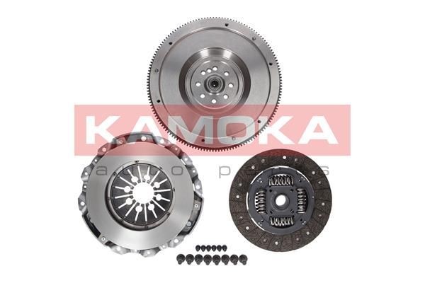 KAMOKA KC096 Clutch kit for engines with dual-mass flywheel, with clutch pressure plate, without clutch release bearing, Requires special tools for mounting, with flywheel, with clutch disc, with screw set, with automatic adjustment