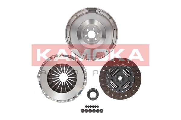 KAMOKA KC099 Clutch kit for engines with dual-mass flywheel, with clutch pressure plate, with flywheel, with clutch release bearing, with clutch disc, with screw set