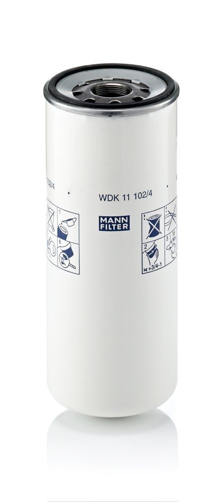MANN-FILTER Spin-on Filter, for high pressure levels Height: 263mm Inline fuel filter WDK 11 102/4 buy