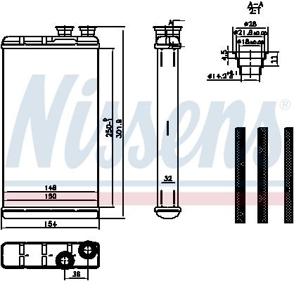 NISSENS 96940 Ladeluftkühler für IVECO EuroCargo I-III LKW in Original Qualität