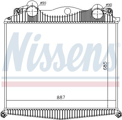 NISSENS Intercooler, charger 97015 buy