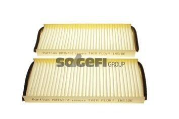 MPV III LY Heating and ventilation parts - Pollen filter PURFLUX AH367-2