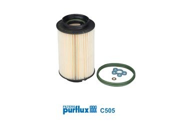 Original PURFLUX Fuel filter C505 for AUDI A3