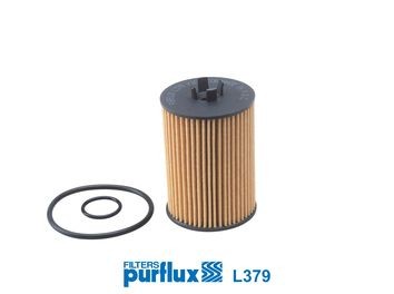 L379 PURFLUX Filtereinsatz Innendurchmesser: 10mm, Ø: 58mm, Ø: 58mm, Höhe: 90mm Ölfilter L379 günstig kaufen