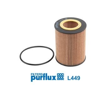 PURFLUX Filter Insert Inner Diameter: 42mm, Ø: 82mm, Height: 104mm Oil filters L449 buy