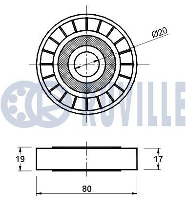 RUVILLE 3453036 Guides, timing chain 6 36 811
