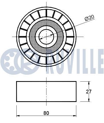 RUVILLE 3453038 Timing chain kit 24424758