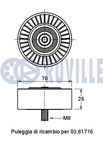 RUVILLE 917017 Track rod end F02Z-3A130A