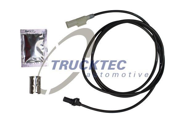 02.42.058 TRUCKTEC AUTOMOTIVE Wheel speed sensor MERCEDES-BENZ Rear Axle Right, Active sensor, 1830mm