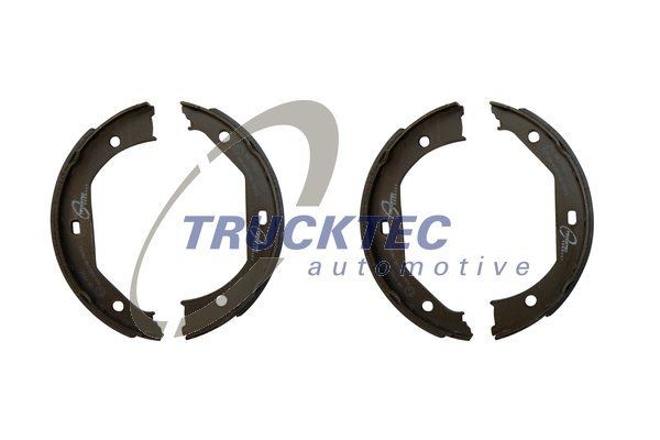 TRUCKTEC AUTOMOTIVE Rear Axle Ø: 185mm Brake shoe set, parking brake 08.35.009 buy
