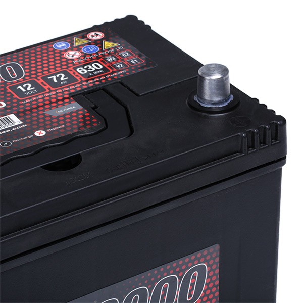 YUASA YBX3030 YBX3000 Batterie 12V 72Ah 630A mit Handgriffen, mit  Ladezustandsanzeige, Bleiakkumulator