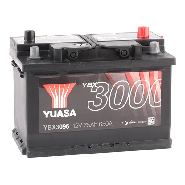 YUASA YBX3000 YBX3335 Batería de arranque 12V 95Ah 720A con asas, con  indicador de carga, Batería de plomo y ácido , SMF 58521