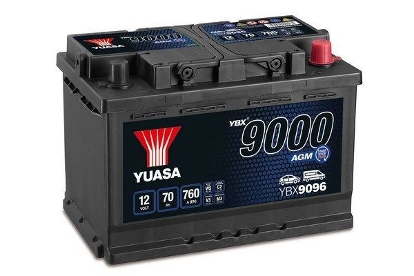 Battery YUASA YBX9096 - Mercedes eSprinter Van (B910) Electric system spare parts order