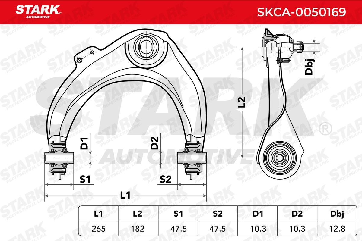 STARK Wishbone SKCA-0050169 for HONDA ACCORD, SHUTTLE, ODYSSEY