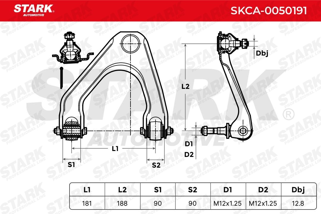 SKCA0050191 Track control arm STARK SKCA-0050191 review and test