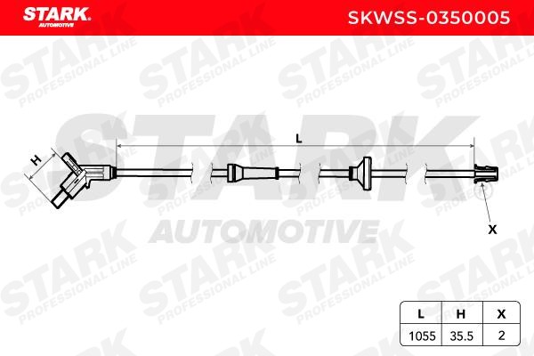SKWSS0350005 Anti lock brake sensor STARK SKWSS-0350005 review and test