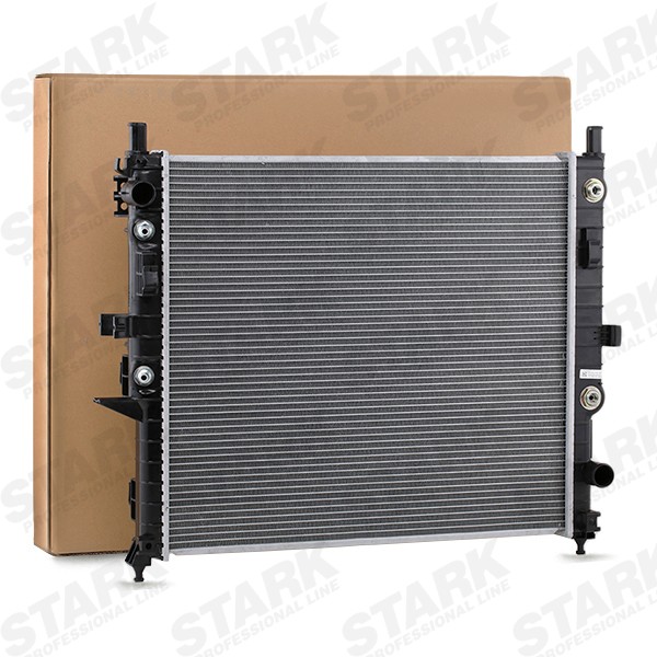 STARK SKRD-0120070 Engine radiator Aluminium, 610 x 538 x 32 mm, without frame, Automatic Transmission, Brazed cooling fins