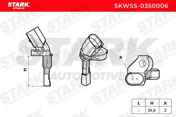 STARK ABS wheel speed sensor SKWSS-0350006