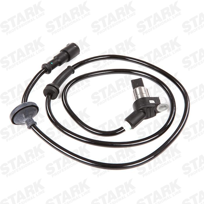 STARK SKWSS-0350027 ABS sensor Rear Axle both sides, with cable, for vehicles with ABS, Inductive Sensor, 2-pin connector, 1100 Ohm, 1010mm, 34mm, 12V, black