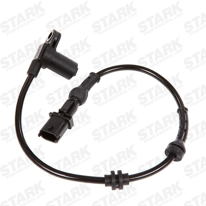 STARK SKWSS-0350029 ABS sensor Front axle both sides, Inductive Sensor, 2-pin connector, 400mm, 1,4 kOhm, 510mm, 28mm, black, oval