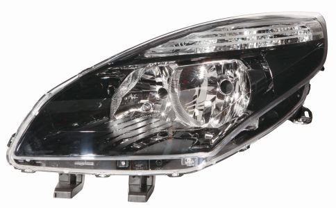 ABAKUS 551-1177R-LDEM2 Headlight Right, H7, W5W, PY21W, Halogen, with low beam, with outline marker light, with indicator, with high beam, for right-hand traffic, without electric motor, without motor for headlamp levelling, Housing with black interior, PX26d, BAU15s