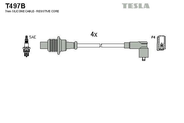 TESLA T497B Ignition Cable Kit