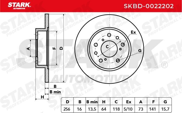 SKBD-0022202 Remschijf STARK - Voordelige producten van merken.
