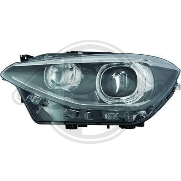 DIEDERICHS Left, PY21W, D1S, LED, with hybrid technology, Bi-Xenon, 12V, with position light, with high beam, with low beam, with daytime running light (LED), with indicator, for right-hand traffic, without LED control unit for indicators, with bulb, without ballast, without glow discharge lamp, with motor for headlamp levelling, E2 3133, E1 3132 Left-hand/Right-hand Traffic: for right-hand traffic, Vehicle Equipment: for vehicles without dynamic bending light, for vehicles with Xenon light Front lights 1281085 buy