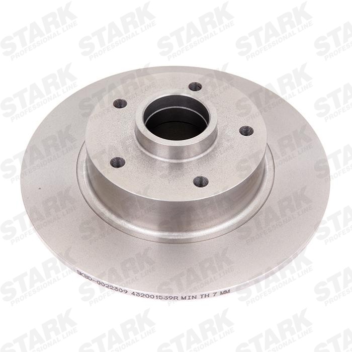 STARK Rear Axle, 260x8mm, 5, solid Ø: 260mm, Rim: 5-Hole, Brake Disc Thickness: 8mm Brake rotor SKBD-0022309 buy