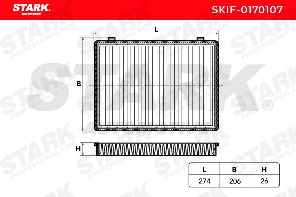 SKIF0170107 AC filter STARK SKIF-0170107 review and test