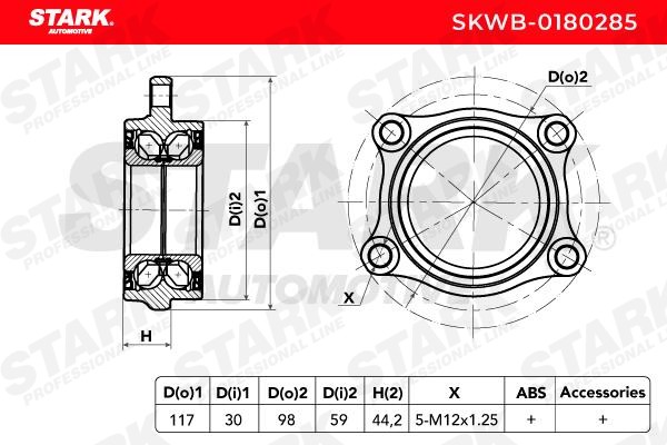 SKWB0180285 Wheel hub bearing kit STARK SKWB-0180285 review and test